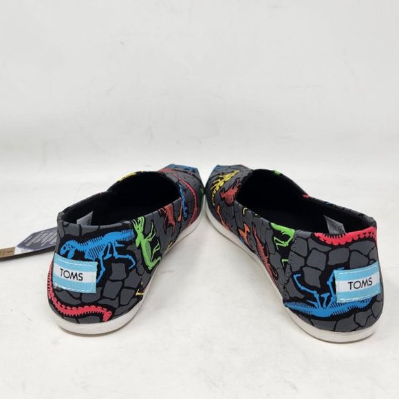 New women's dinosaurs Toms glow in the dark neon multi dino dig alpargata shoes - Picture 7 of 8